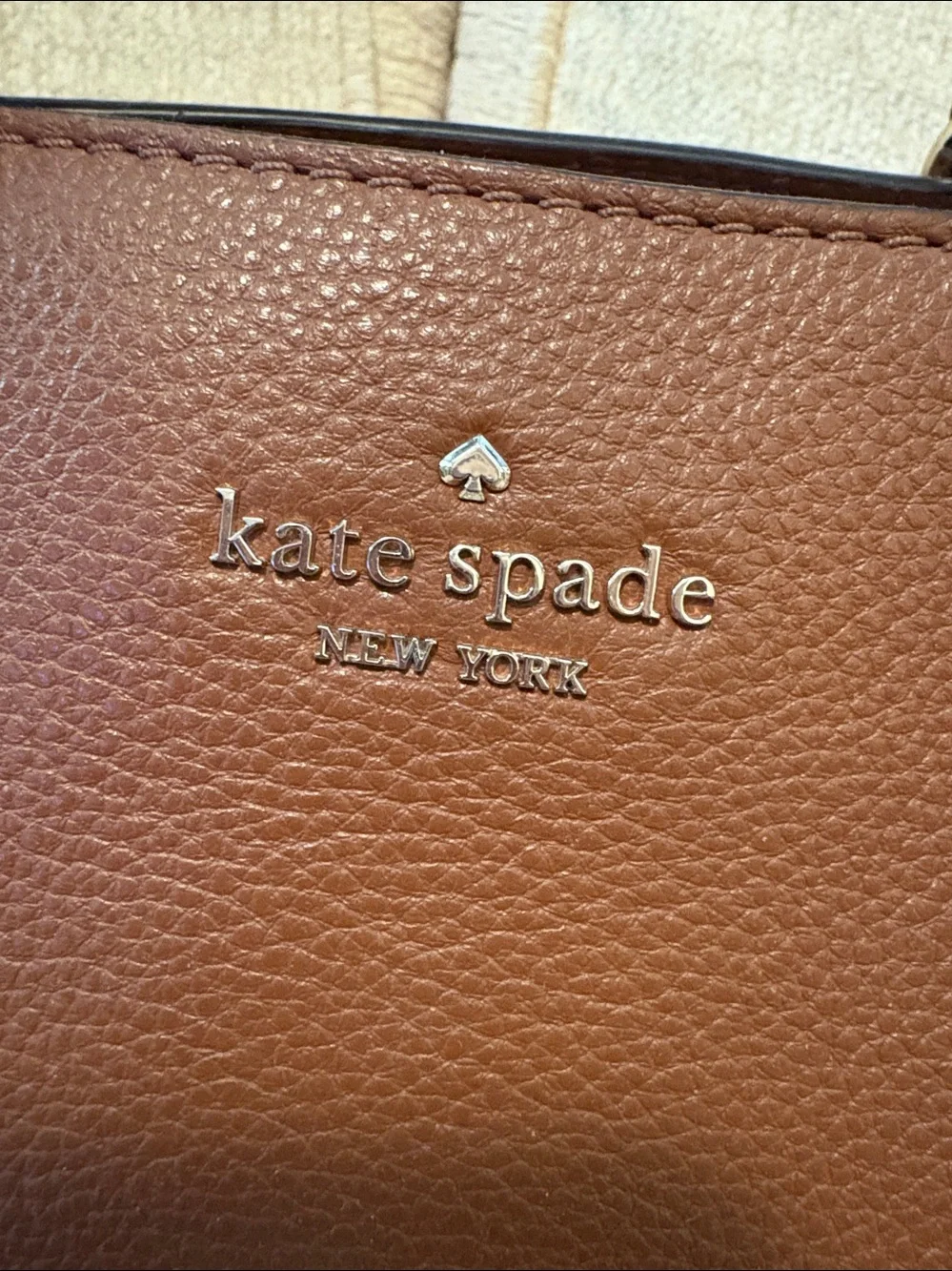 kate spade New York Brown Leather Tote Bag